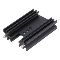 Radiator: extrudat; H; TO202,TO218,TO220,TOP3; neagră; L: 50mm