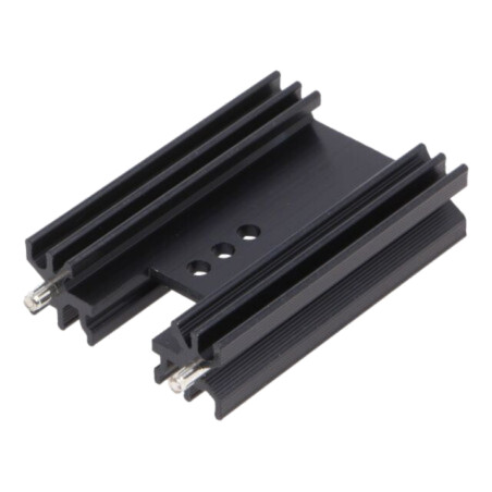 Radiator: extrudat; H; TO202,TO218,TO220,TOP3; neagră; L: 50mm