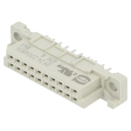 Conector: DIN 41612; soclu; mamă; PIN: 20; drept; 2A; THT; a+b; 2,9mm