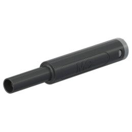 Conector: banană 4mm; soclu; 32A; 1kV; L: 65mm; neagră; aurit; lipite