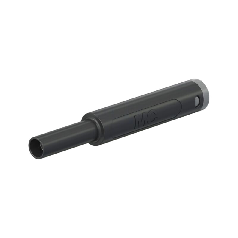 Conector: banană 4mm; soclu; 32A; 1kV; L: 65mm; neagră; aurit; lipite