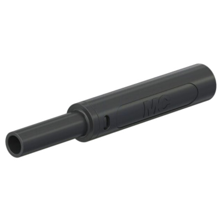Conector: banană 4mm; soclu; 32A; 1kV; L: 65mm; neagră; înşurubare