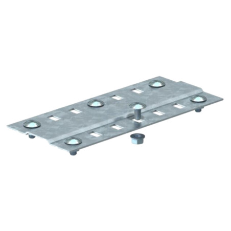 Contact strip; zinc-plated steel; Kit: mounting screws