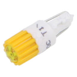 Lampă LED; galbenă; T5; 24VDC; plastic; -20÷60°C