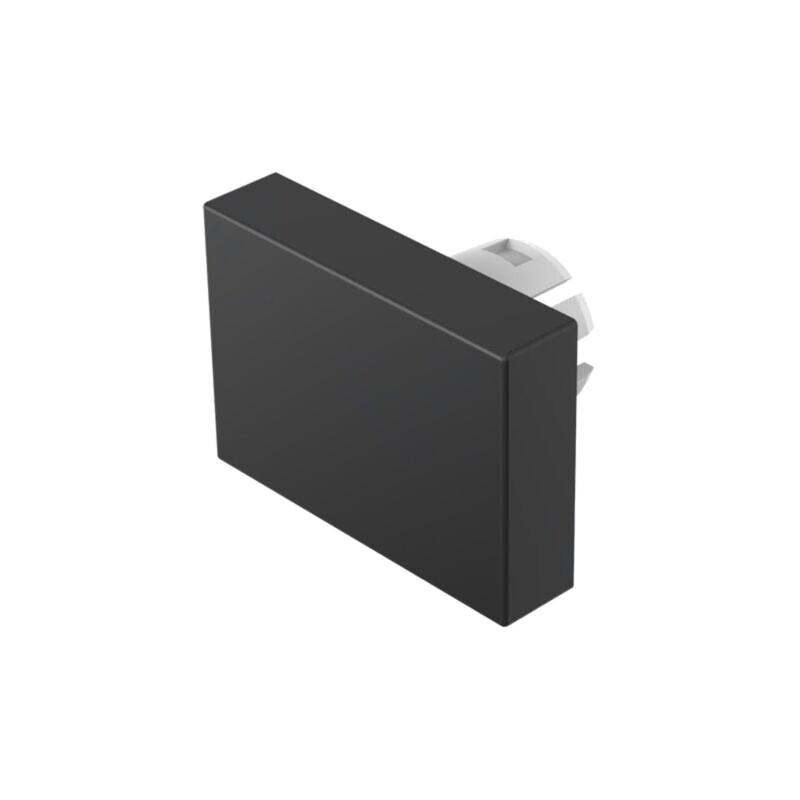 Lentilă pentru buton; 16mm; 51; neagră; plastic