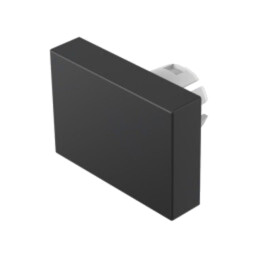 Lentilă pentru buton; 16mm; 51; neagră; plastic