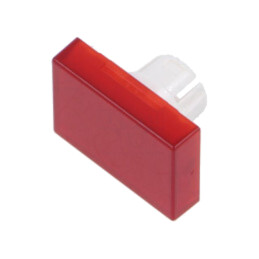 Lentilă pentru buton; 16mm; 51; roşie; plastic