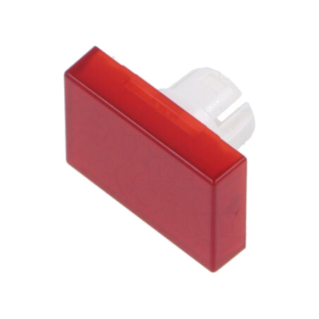 Lentilă pentru buton; 16mm; 51; roşie; plastic