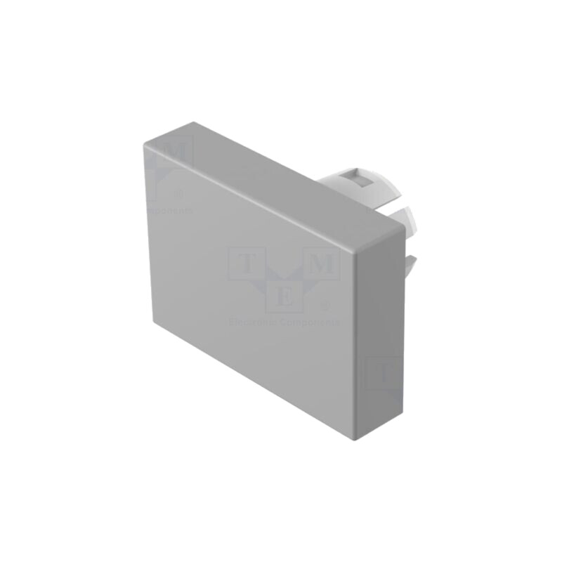 Lentilă pentru buton; 16mm; 51; gri; plastic
