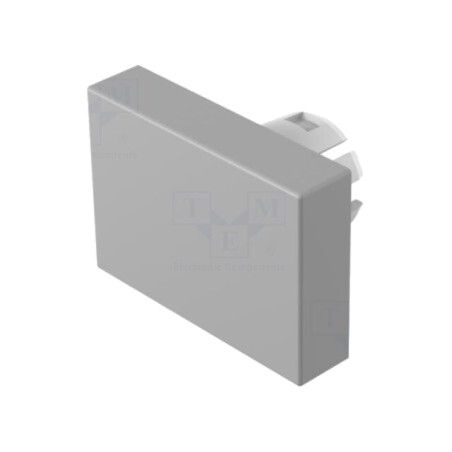 Lentilă pentru buton; 16mm; 51; gri; plastic