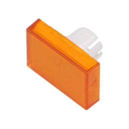 Lentilă pentru buton; 16mm; 51; portocalie; plastic
