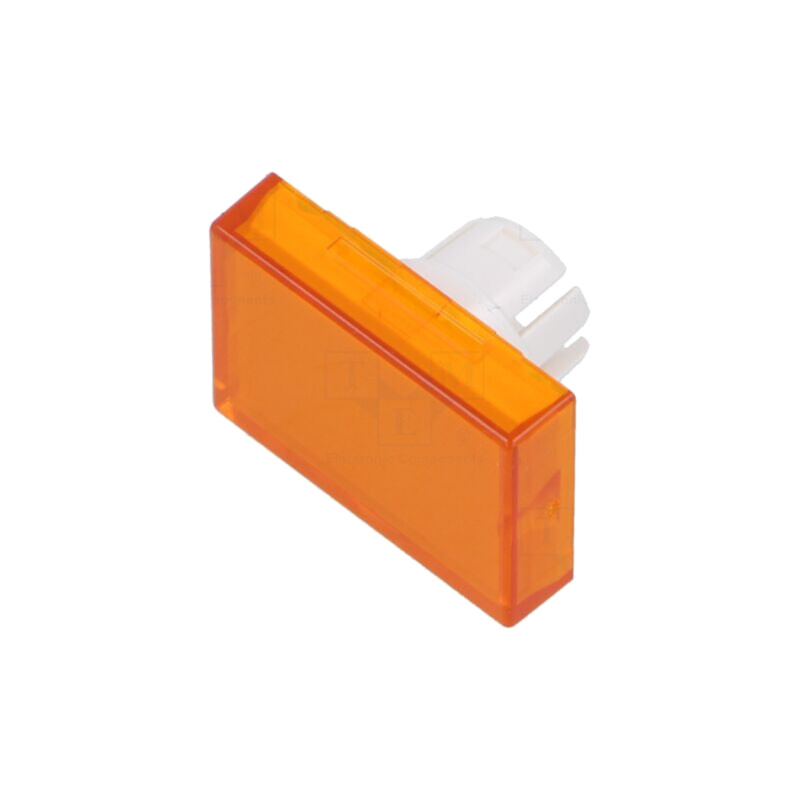 Lentilă pentru buton; 16mm; 51; portocalie; plastic