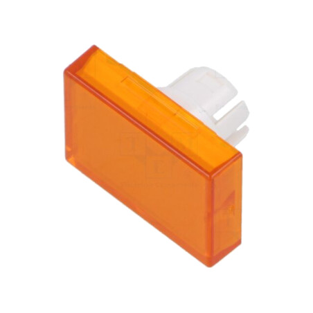Lentilă pentru buton; 16mm; 51; portocalie; plastic