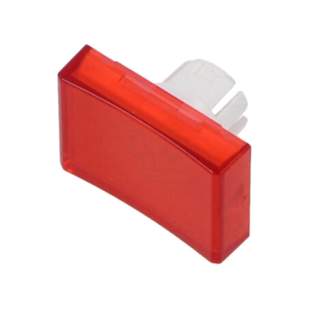 Lentilă pentru buton; 16mm; 51; roşie; plastic