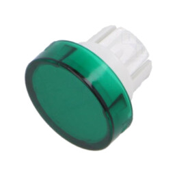 Lentilă pentru buton; 16mm; 51; verde; plastic