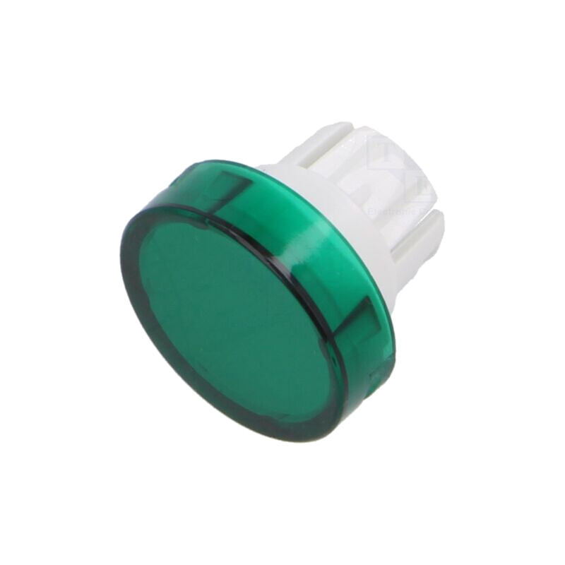 Lentilă pentru buton; 16mm; 51; verde; plastic
