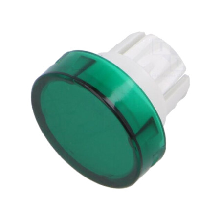 Lentilă pentru buton; 16mm; 51; verde; plastic