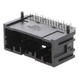 Conector: automotive; soclu; tată; Mini50; PIN: 34; în unghi 90°
