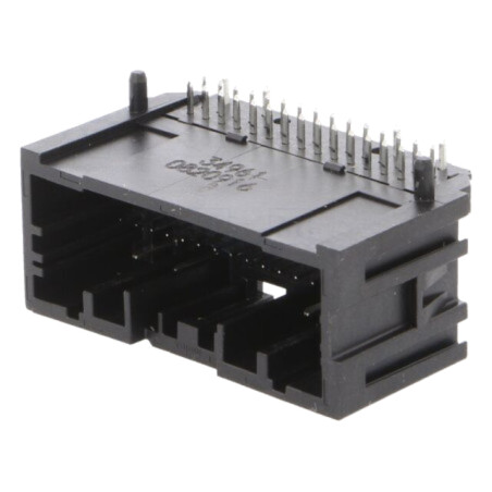 Conector: automotive; soclu; tată; Mini50; PIN: 34; în unghi 90°