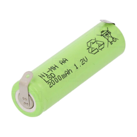 Acumul: Ni-MH; AA; 1,2V; 2000mAh; urechi pentru lipire