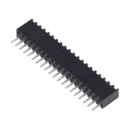 Conector: PCB-PCB; soclu; mamă; PIN: 20; BSW; drept; THT; pentru PCB