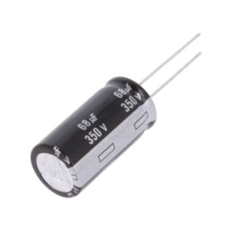 Condensator: electrolitic; THT; 68uF; 350VDC; Ø16x31,5mm; ±20%