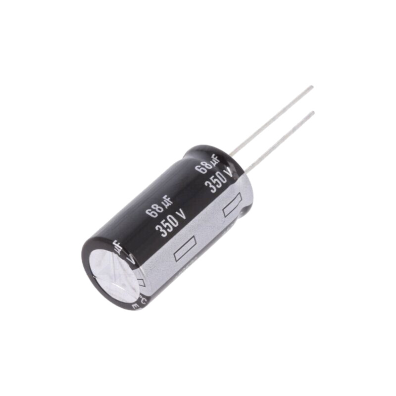 Condensator: electrolitic; THT; 68uF; 350VDC; Ø16x31,5mm; ±20%