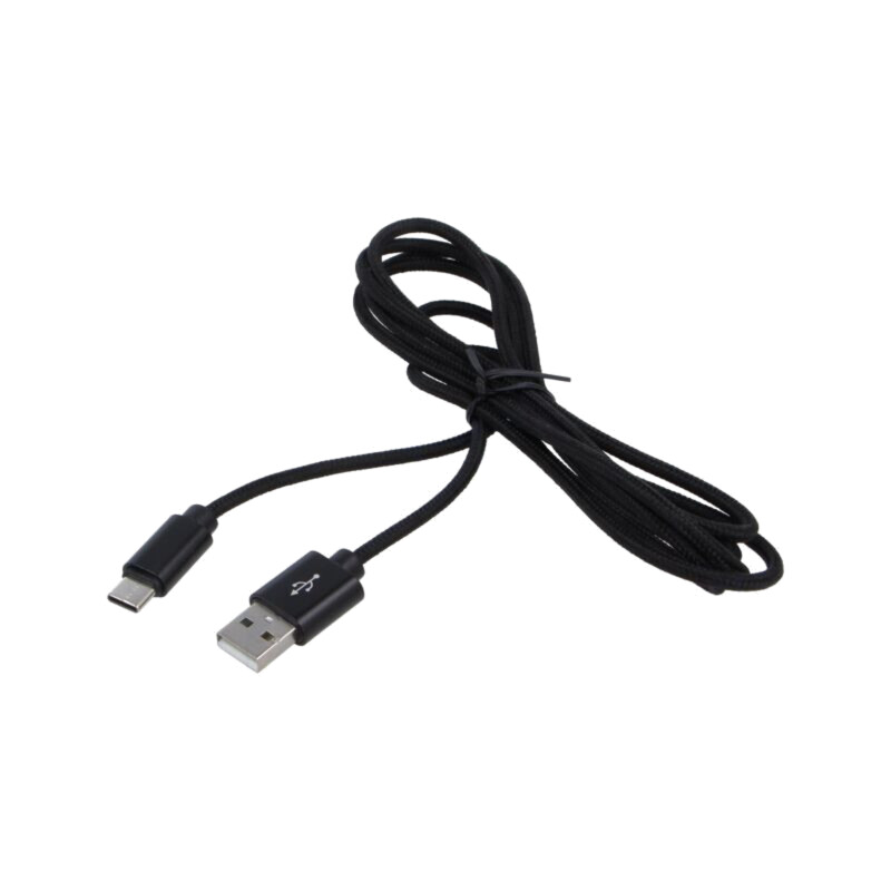 Cablu; USB 2.0; USB A mufă,USB C mufă; aurit; 1,8m; negru; 480Mbps