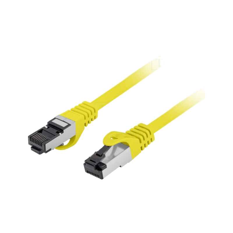 Patch cord; RJ45 mufă,din ambele părţi; S/FTP; Cat 8.1; litat; Cu