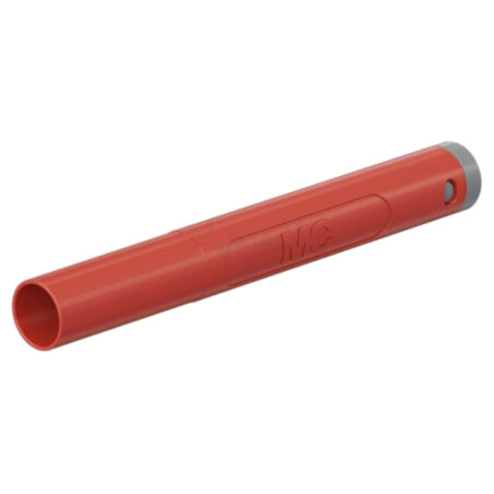 Conector: banană 4mm; mufă; 32A; 1kV; roşie; cu izolaţie; 2,5mm2