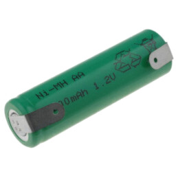 Acumul: Ni-MH; AA; 1,2V; 2200mAh; urechi pentru lipire