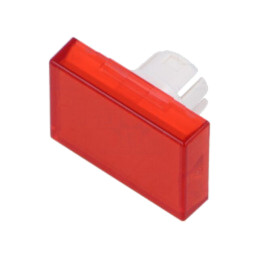 Lentilă pentru buton; 16mm; 51; roşie; plastic