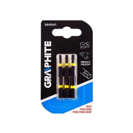 Kit: capete de şurubelniţă; Torx®; 25mm; cu impact; blister; 6buc.