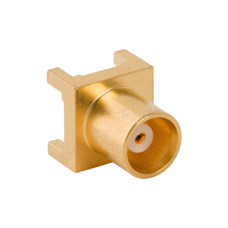Conector: MCX; soclu; mamă; drept; 50Ω; THT; pentru PCB; PTFE; aurit Conector: MCX; soclu; mamă; drept; 50Ω; THT; pentru PCB; PTFE; aurit