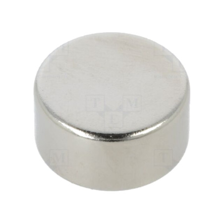 Magnet: fix; neodim; 33N; Ø: 12mm; H: 6mm