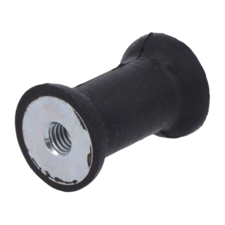 Atenuator de vibraţii; M6; Ø: 25mm; gumă; Lung: 20mm; H: 6mm; 1214N
