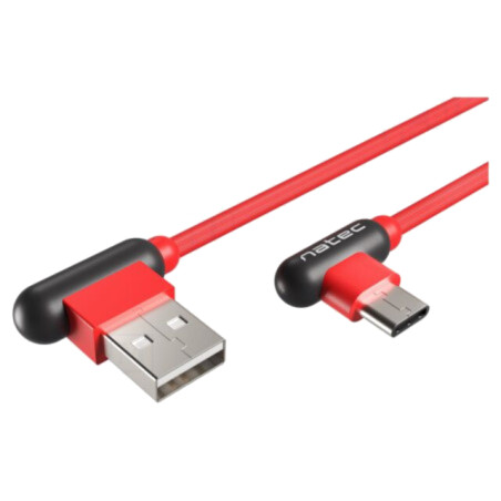 Cablu; USB 2.0; USB A mufă în unghi,USB C mufă în unghi; 1m