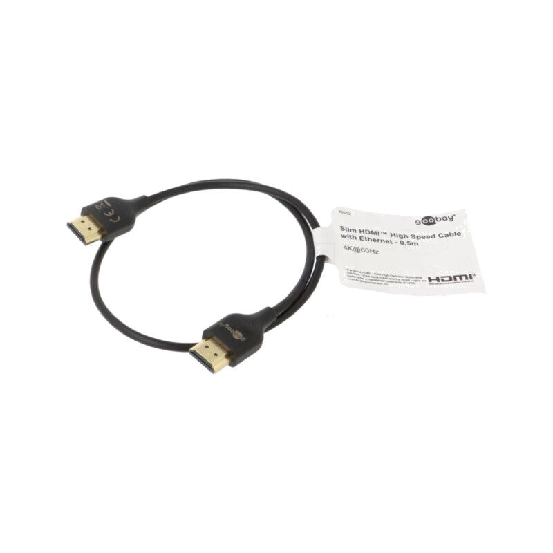Cablu; HDMI mufă,din ambele părţi; 0,5m; negru; Fire: CCS