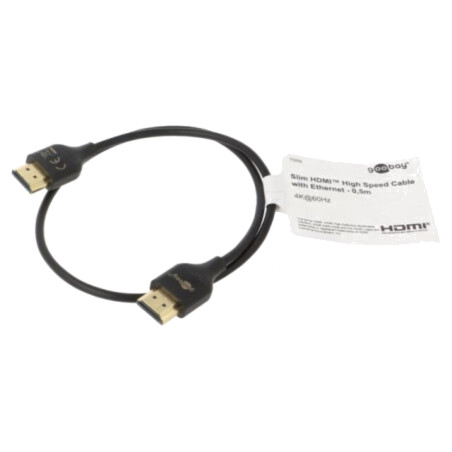 Cablu; HDMI mufă,din ambele părţi; 0,5m; negru; Fire: CCS