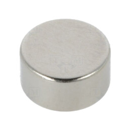 Magnet: fix; neodim; 21N; Ø: 10mm; H: 5mm