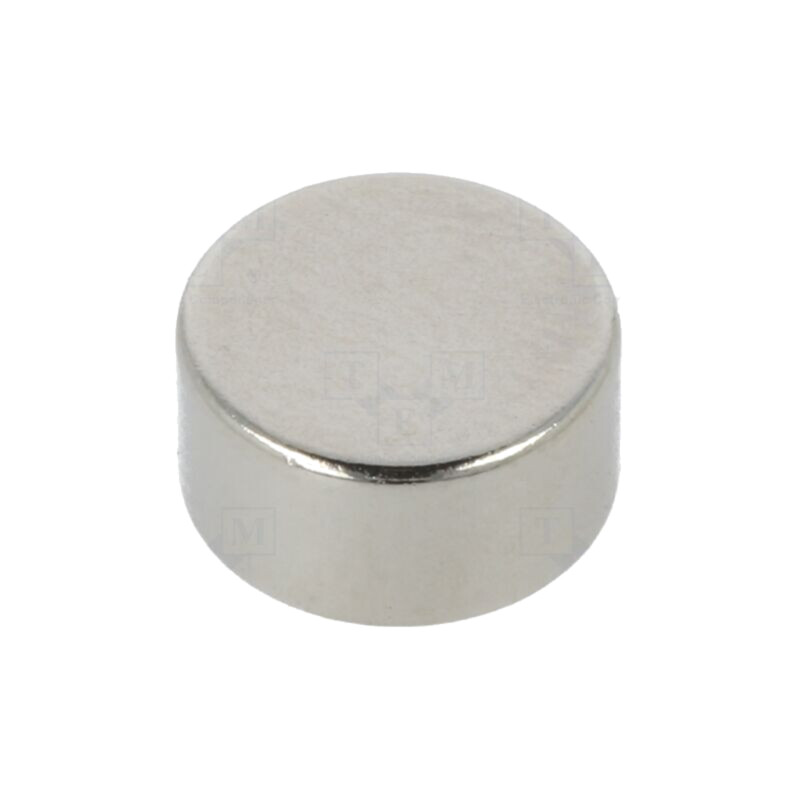 Magnet: fix; neodim; 21N; Ø: 10mm; H: 5mm