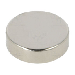 Magnet: fix; neodim; 30N; Ø: 14mm; H: 4mm