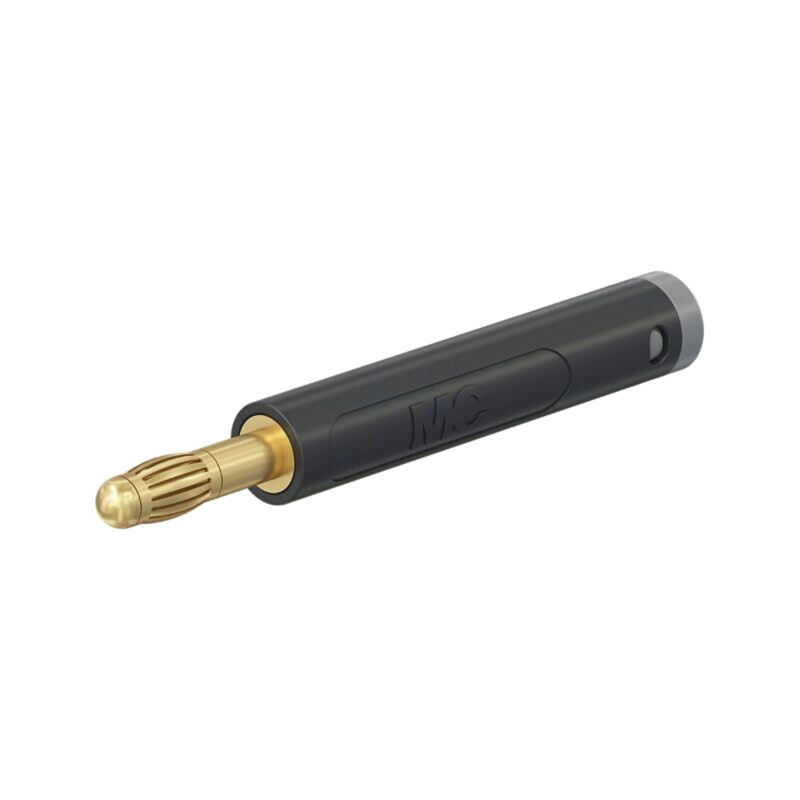 Conector: banană 4mm; mufă; 32A; 30VAC; 60VDC; neagră; neizolat