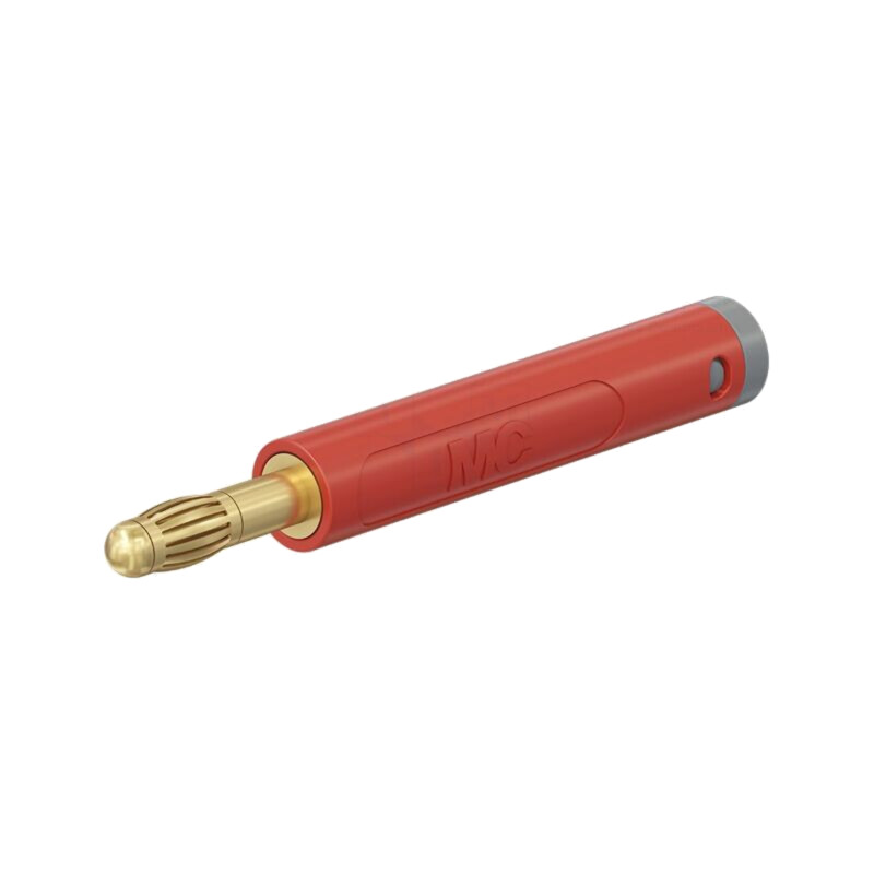 Conector: banană 4mm; mufă; 32A; 30VAC; 60VDC; roşie; neizolat