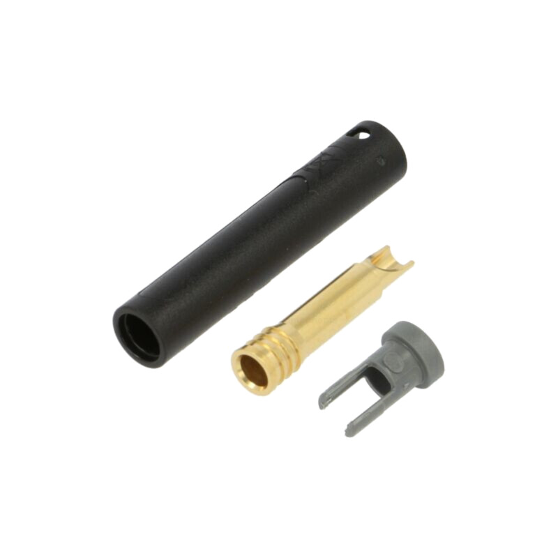 Conector: banană 4mm; soclu; 32A; 30VAC; 60VDC; L: 43,5mm; neagră