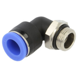 Racord push-in; în unghi de 90°,rotativă; -0,95÷15bar; 0÷60°C
