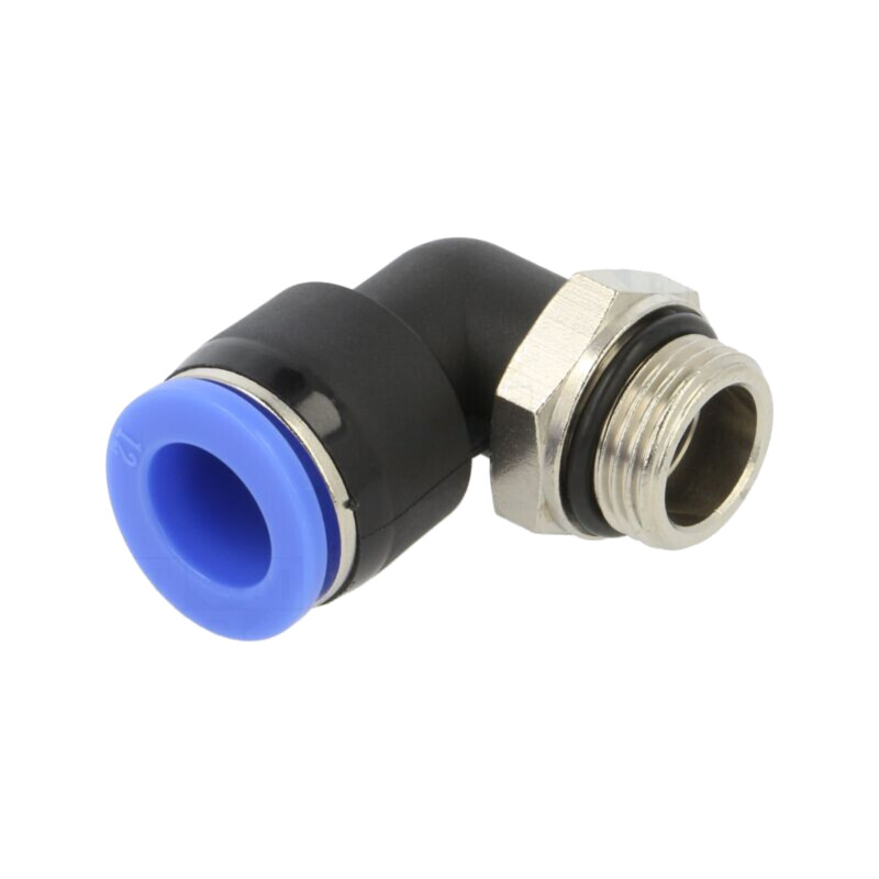 Racord push-in; în unghi de 90°,rotativă; -0,95÷15bar; 0÷60°C Racord push-in; în unghi de 90°,rotativă; -0,95÷15bar; 0÷60°C
