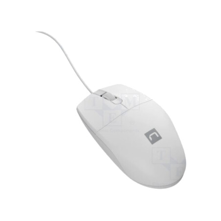 Mouse; albă; USB A; optic,cu cablu; Caracteristici: PnP; 1,5m
