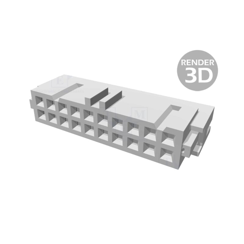 Conector: IDC; mufă; mamă; PIN: 20; IDC; pt.cablu-bandă; 2,54mm; 2x10