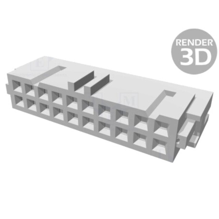 Conector: IDC; mufă; mamă; PIN: 20; IDC; pt.cablu-bandă; 2,54mm; 2x10